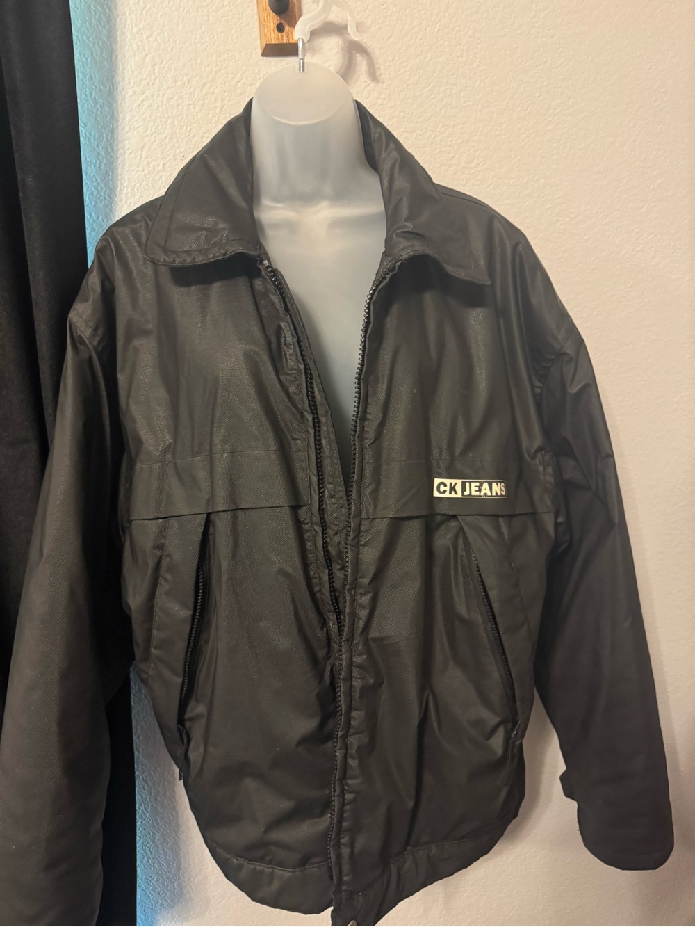Men's Calvin Klein Jeans Black Zip-Front Jacket